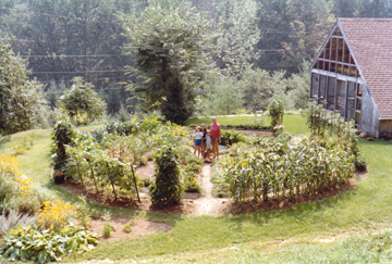 Functional yet beautiful, Florette Zuelke's round garden (shown here in 1980) won a prize from the PBS show "Crockett's Victory Garden." (Courtesy of Ena Haines)